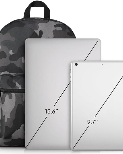 YAMTION School Backpack,Classic Bookbag Men and Teen Boy Schoolbag with USB Charging Port for High School College Office Work Travel