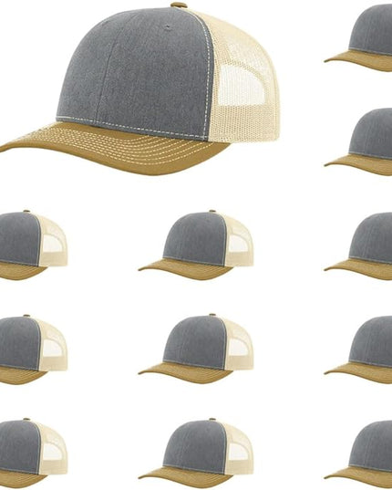 Richardson 112 Classic Six-Panel Adjustable Snapback Trucker Cap | Bulk Packs Available