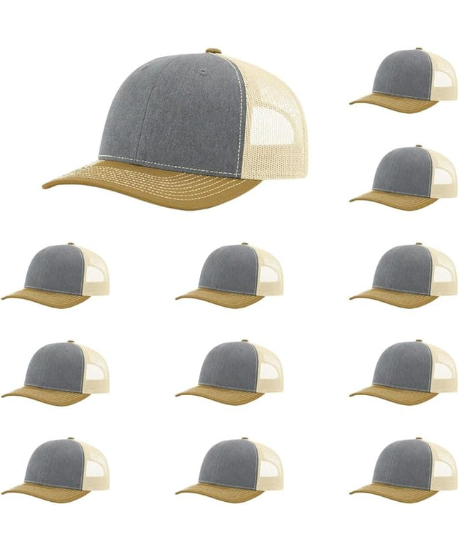Richardson 112 Classic Six-Panel Adjustable Snapback Trucker Cap | Bulk Packs Available