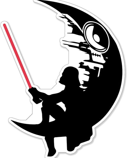 (1PC) Death Vader Star Sticker for Phone Tablet Laptop Car Truck Window | 4" Sticker