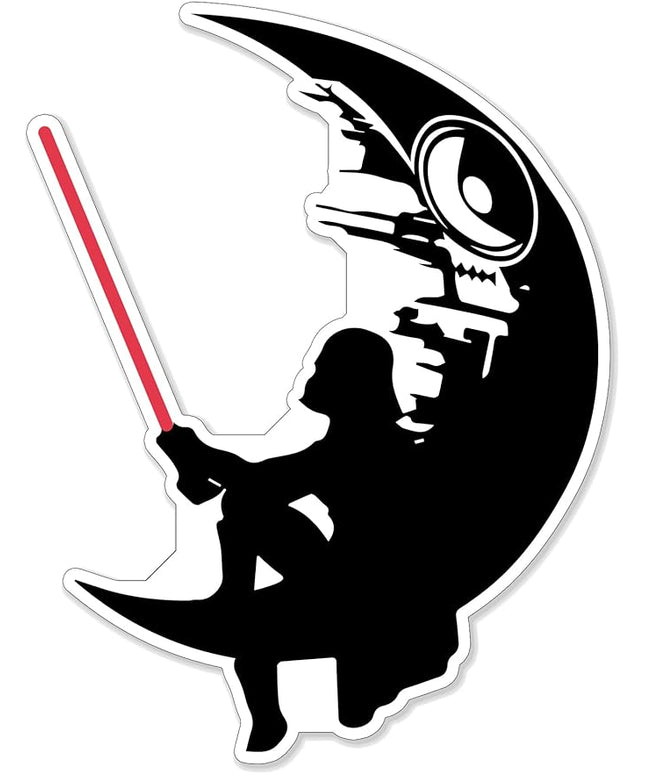 (1PC) Death Vader Star Sticker for Phone Tablet Laptop Car Truck Window | 4" Sticker