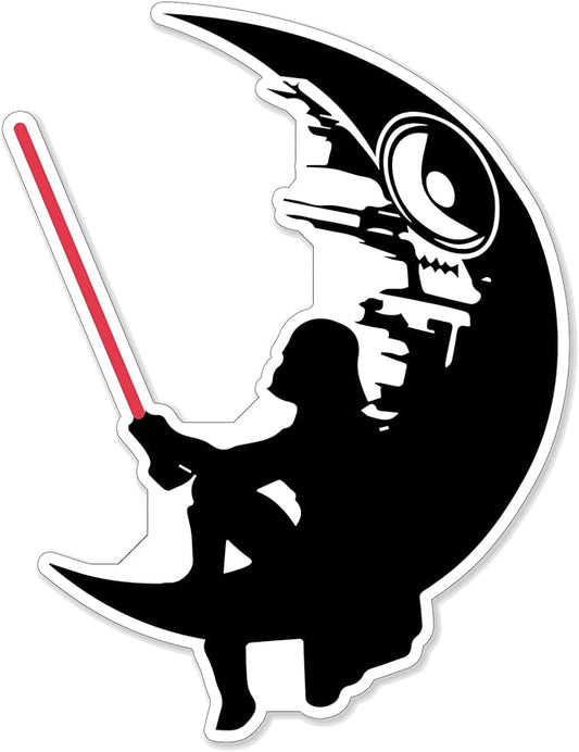 (1PC) Death Vader Star Sticker for Phone Tablet Laptop Car Truck Window | 4" Sticker