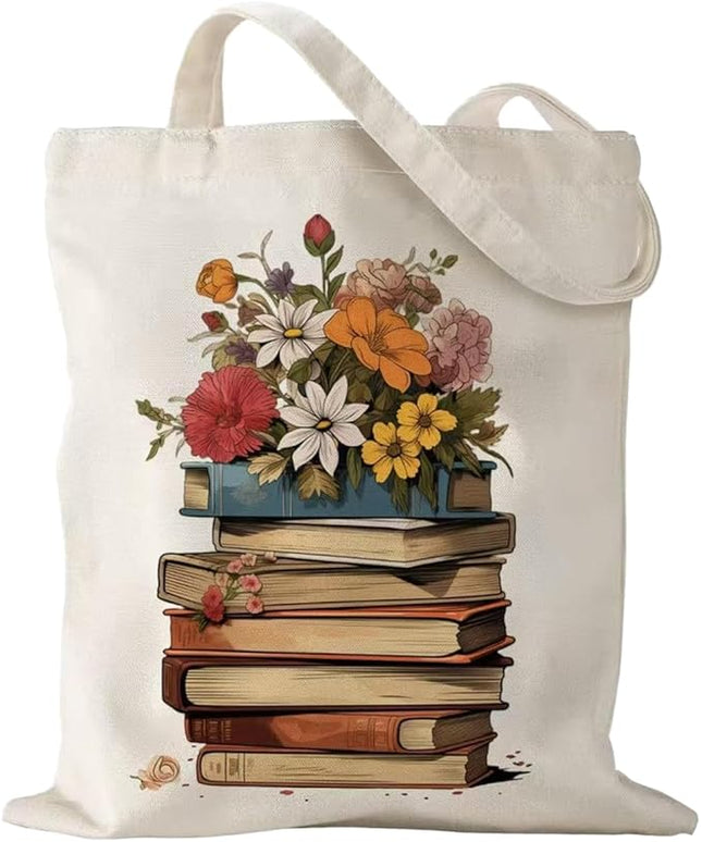 Canvas Tote Bag with Zipper Handles for Women Bridesmaid Birthday Wedding Mother Ladies Shopping Gift Bags