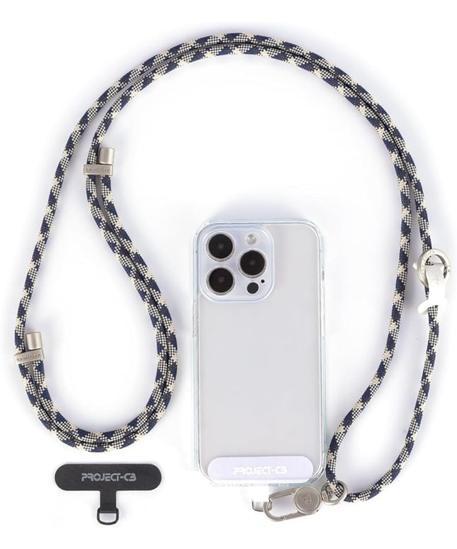 project-cb Cell Phone Lanyard 1,Phone Tether Tab 2,Phone Crossbody Strap,Lanyards for Around the Neck,Adjustable Phone Strap(Titanblue-S)