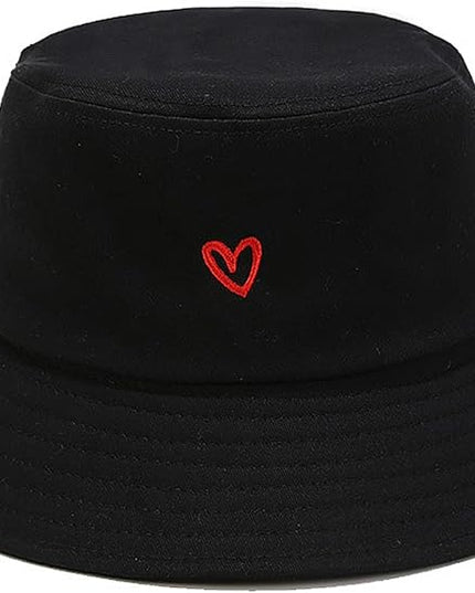 XYIYI Fashion Embroidery Bucket Hat Cotton Beach Fisherman Hats for Women Girls