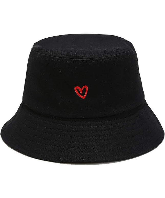 XYIYI Fashion Embroidery Bucket Hat Cotton Beach Fisherman Hats for Women Girls