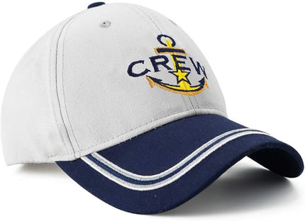 Captain Hat & First Mate | Matching Skipper Boating Baseball Caps | Nautical Marine Sailor Navy Hats