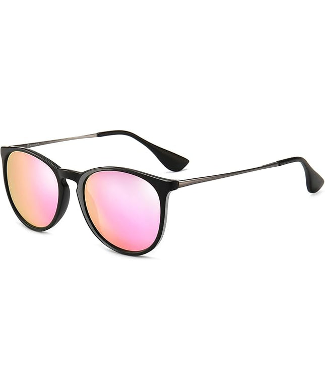 SUNGAIT Premium Vintage Round Sunglasses for Women Men Classic Retro Trendy Style