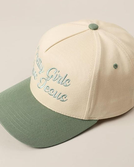 MIRMARU Two-Tone Vintage Canvas Trucker Hats for Men & Women, Adjustable Size Baseball Caps with Trendy Embroidered Design