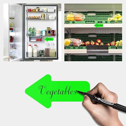 Arrow Floor Sticker Tape 2"×4" Arrow Floor Marking Sticker Sign 200 PCS Arrow Decal Tape Green