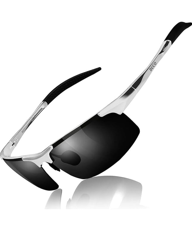 DUCO Mens Sports Polarized Sunglasses UV Protection Sunglasses for Men 8177s