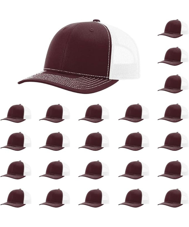 Richardson 112 Classic Six-Panel Adjustable Snapback Trucker Cap | Bulk Packs Available