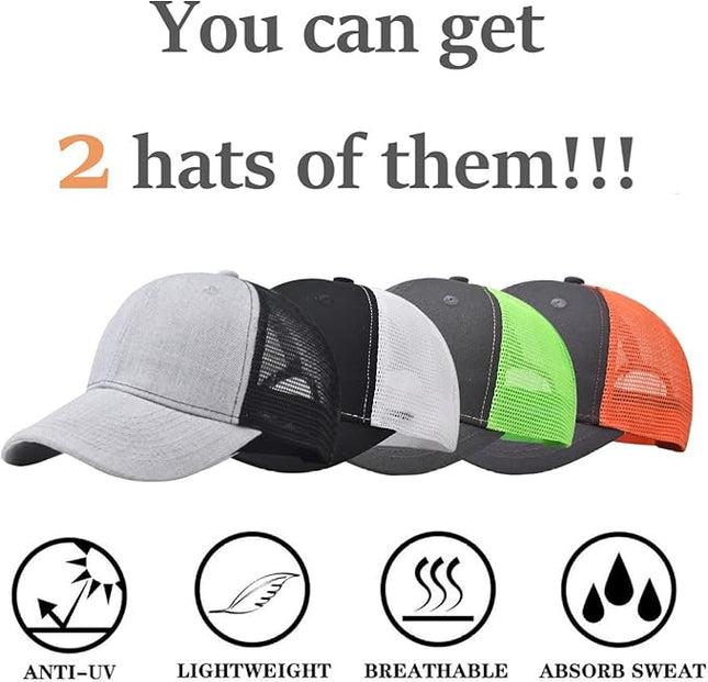VOASTEK Running Hats for Men Baseball Cap Outdoor Essentials Runner Hat Jogging Cap Tennis Golf Workout Hats
