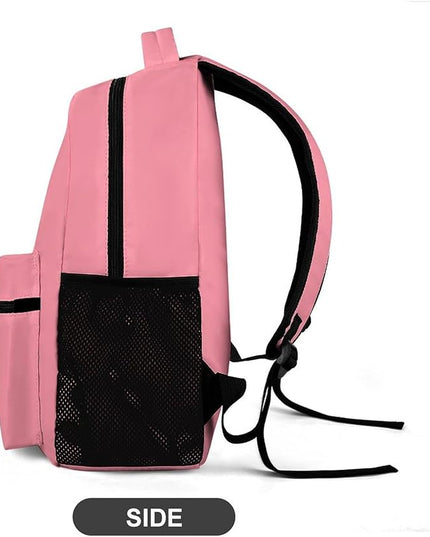 Fashion Salmon Backpack Lightweight Large Capacity Laptop Daybag for Travel Work