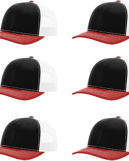 Richardson 112 Classic Six-Panel Adjustable Snapback Trucker Cap | Bulk Packs Available
