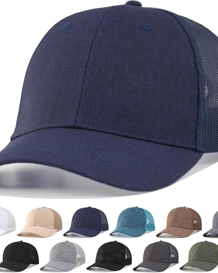 CYGTE XXL Plus Size Trucker Hat Snapback Baseball Cap- Big Head Fit Up to Size 8 Men's Mesh-Back Ball Cap