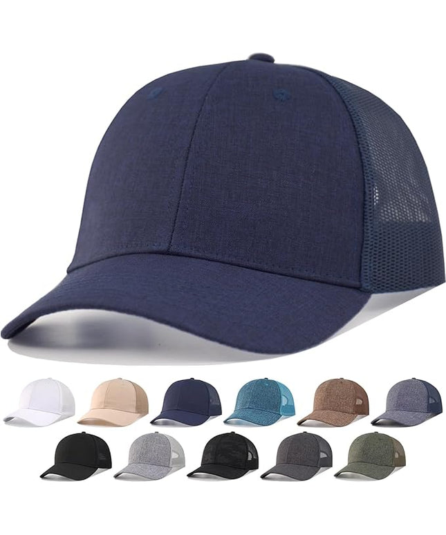 CYGTE XXL Plus Size Trucker Hat Snapback Baseball Cap- Big Head Fit Up to Size 8 Men's Mesh-Back Ball Cap