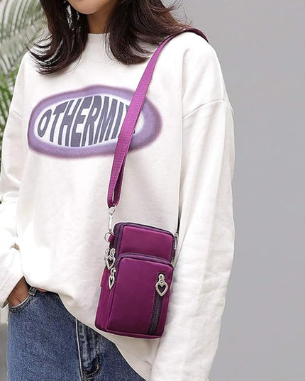 Small Crossbody Wallet Phone Bag Women Mini Crossbody Purse Cell Phone Shoulder Bag Mini Wallet Over Shoulder Strap