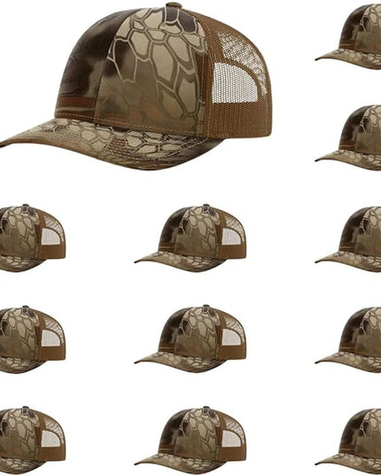 Richardson 112 Classic Six-Panel Adjustable Snapback Trucker Cap | Bulk Packs Available