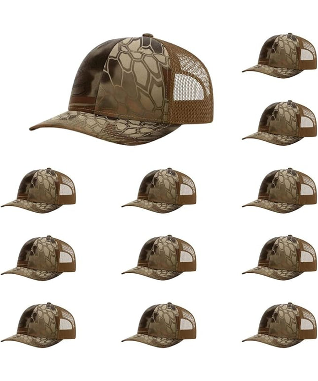 Richardson 112 Classic Six-Panel Adjustable Snapback Trucker Cap | Bulk Packs Available