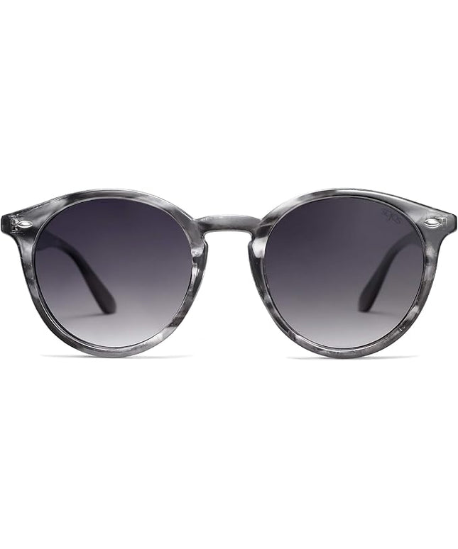 SOJOS Retro Round Polarized Sunglasses for Women Men Classic Vintage Sunnies SJ2069
