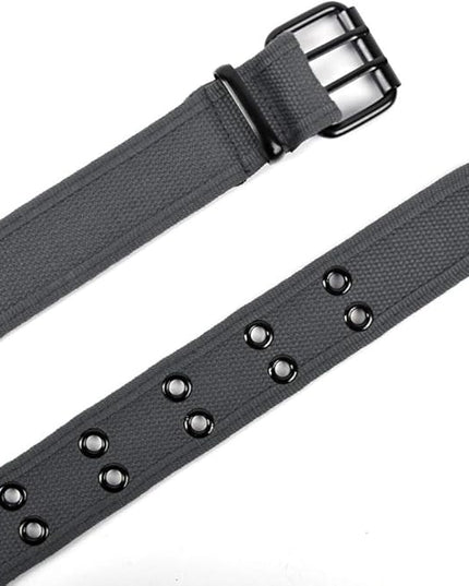 Boxed Gifts Parquet Casual Canvas Belt - Double Hole, Double Grommets for Men & Women