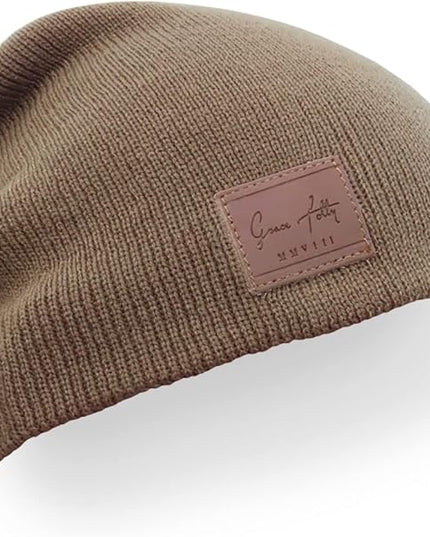 Grace Folly Knit Beanie Hat Cap for Men or Women