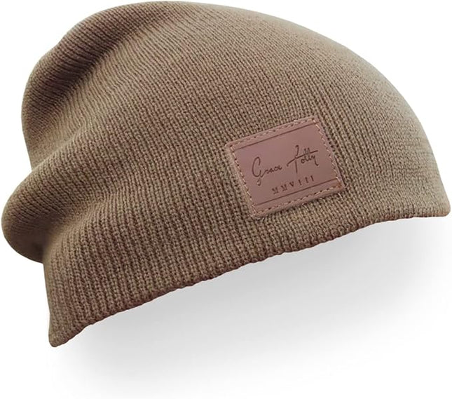 Grace Folly Knit Beanie Hat Cap for Men or Women