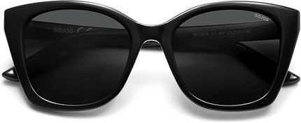 SOJOS Vintage Oversized Cateye Sunglasses Womens UV400 Large Designer Shades Lentes De Sol Para Mujer SJ2634