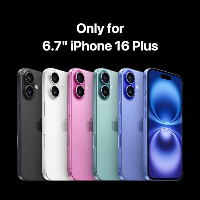 MAGEASY Designed for iPhone 16 Plus Case with Strap - [Camera Control Button Coverage] 20ft Ultimate Drop Protection Compatible with MagSafe, Vegan Leather Frame | Odyssey Strap M