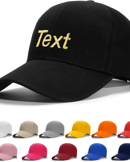 Custom4U Custom Hat Baseball Cap Adjustable Embroidered Mom Dad Hat for Men Women Gifts for New Parents Personalized Text S/L