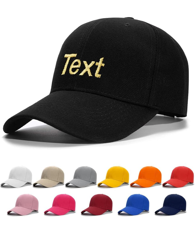 Custom4U Custom Hat Baseball Cap Adjustable Embroidered Mom Dad Hat for Men Women Gifts for New Parents Personalized Text S/L