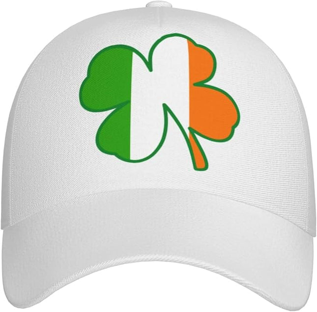 St. Patrick's Day Baseball Cap, Irish Green Clover Trucker Hat for Men Women, Fashion Adjustable Sun Visor Dad Hat