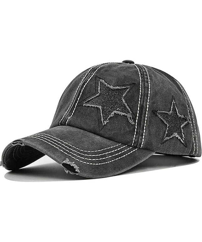 YeeHeen Ponytail Baseball Cap for Women High Messy Bun Caps Washed Cotton Hats