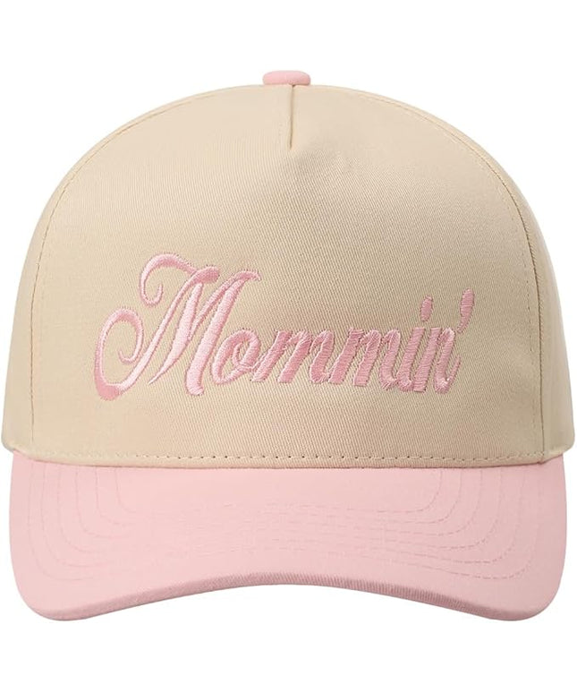 MIRMARU Two-Tone Vintage Canvas Trucker Hats for Men & Women, Adjustable Size Baseball Caps with Trendy Embroidered Design