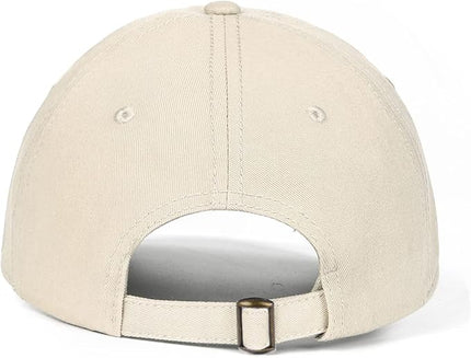 Zylioo XL XXL Oversize Baseball Cap, 100% Cotton Adjustable Dad Hat for Big Heads 23.5"-25.5", Soft Crown Large Size Cap