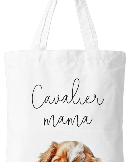 Dog Mama Canvas Tote Bag for Women, Dogs Lover Gift for Dog Mom, Birthday Christmas Cute Rottweiler Gifts For Women.