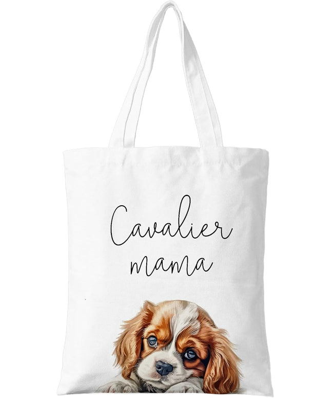 Dog Mama Canvas Tote Bag for Women, Dogs Lover Gift for Dog Mom, Birthday Christmas Cute Rottweiler Gifts For Women.