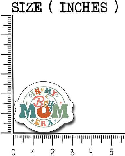 (3Pcs) in My Boy Mom Era Sticker, Decal Gifts Mama Decorate Books Laptop Phone Water Bottles Kindles Stickers Tumbler Sticker Waterproof Vinyl Decorate Sticker 3" Inch