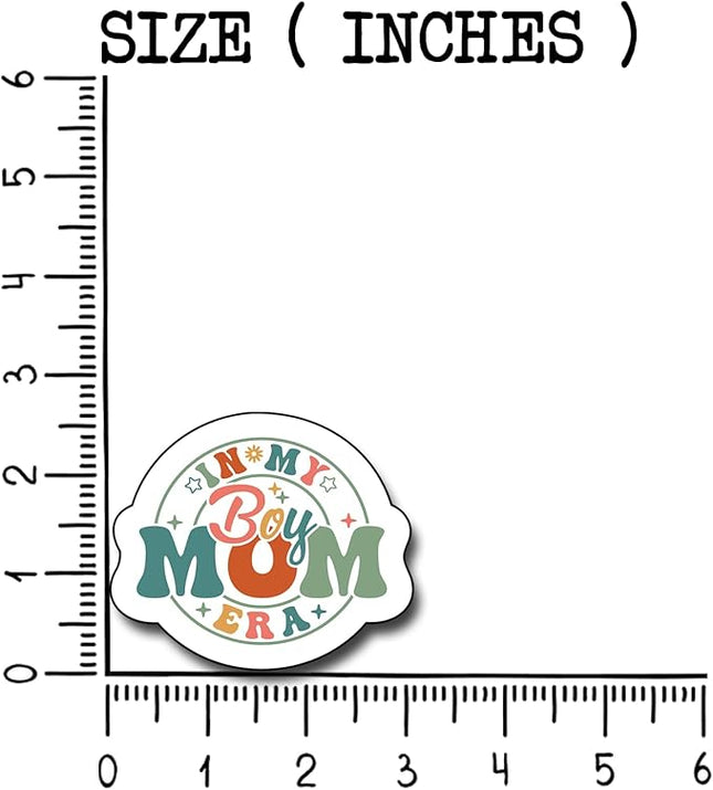 (3Pcs) in My Boy Mom Era Sticker, Decal Gifts Mama Decorate Books Laptop Phone Water Bottles Kindles Stickers Tumbler Sticker Waterproof Vinyl Decorate Sticker 3" Inch
