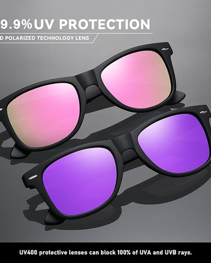 Polarized Sunglasses Womens Men - Sun glasses Fashion Trendy Driving Fishing UV Blocking UV400 Protection