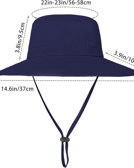 ZOORON Boonie Hat UPF 50+ Cooling Sun Hat for Men and Women,Wide Brim Bucket Hats with UV Protection for Safari Hiking Beach