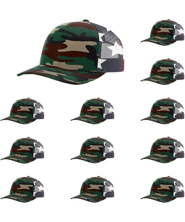 Richardson 112 Classic Six-Panel Adjustable Snapback Trucker Cap | Bulk Packs Available