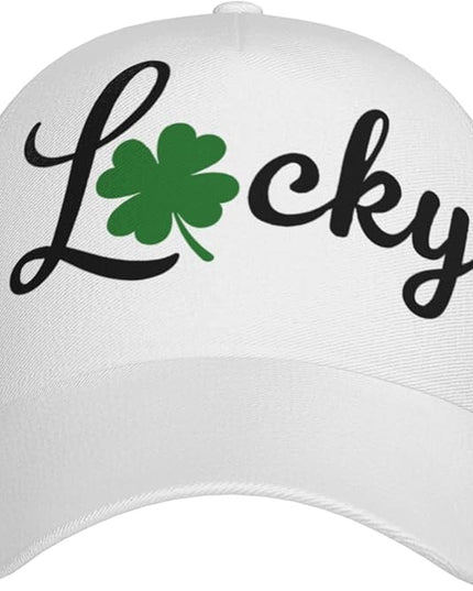 St. Patrick's Day Baseball Cap, Irish Green Clover Trucker Hat for Men Women, Fashion Adjustable Sun Visor Dad Hat