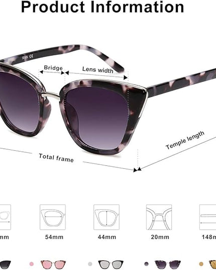 SOJOS Cat Eye Designer Sunglasses Fashion UV400 Protection Glasses SJ2052