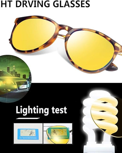 CHBP Polarized Sunglasses for Women Men - Trendy 2025 Vintage Classic Retro Round Mirrored Lens Designer Style