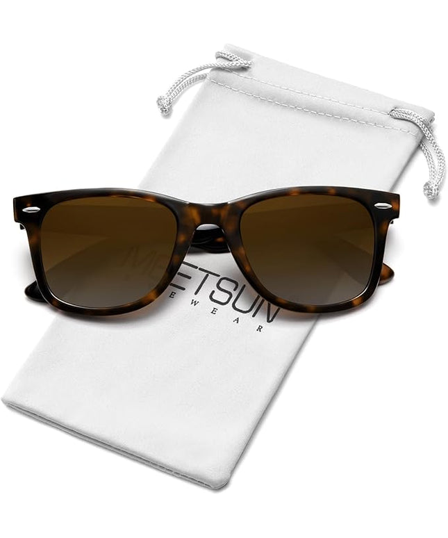 MEETSUN Polarized Sunglasses for Women Men Classic Retro Square Frame Driving Sun Glasses UV Protection