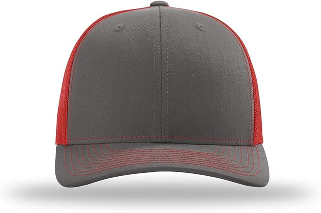 Richardson 112 Trucker Hat - Premium Adjustable Snapback Hat - Structured Six Panel Richardson Blank Caps