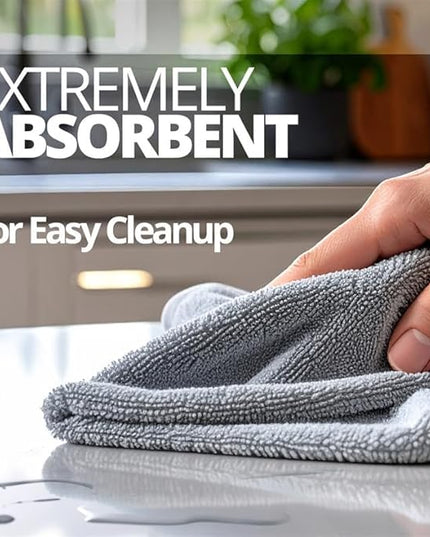 CERAKOTE Microfiber Towels (12 Pack) - Cleaning and Application Towels Durable Microfiber Material - 300 GSM Lint-Free Towel - Ideal for Cars, Home, Shop and Office Cleaning