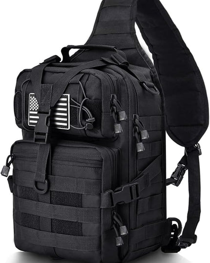HAOMUK Tactical Sling Bag Pack Military Rover Shoulder Sling Backpack EDC Molle Assault Range Bag